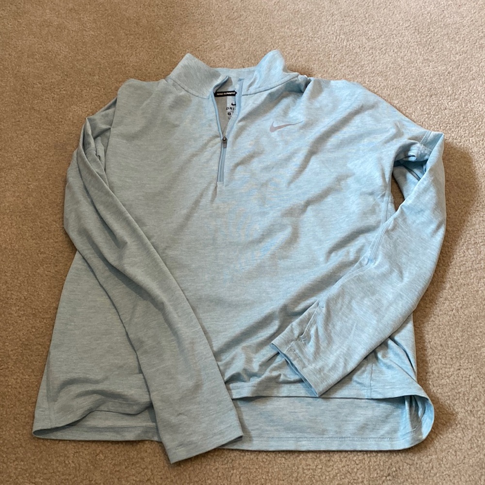 Nike Running Light Blue Quarter Zip
